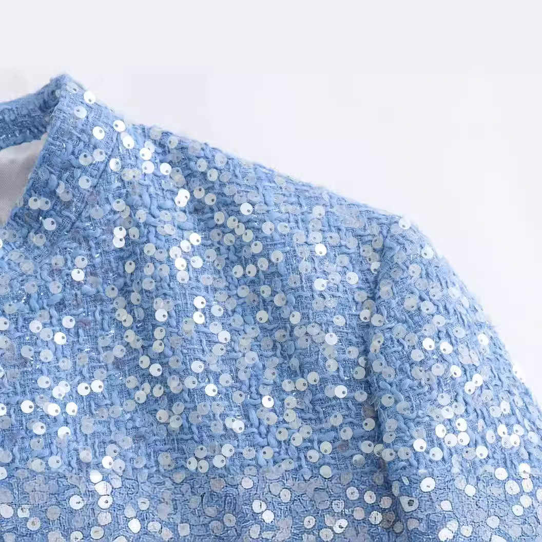 Women's clothing 2024 spring new style wind bead embellished short jacket_voghion.com