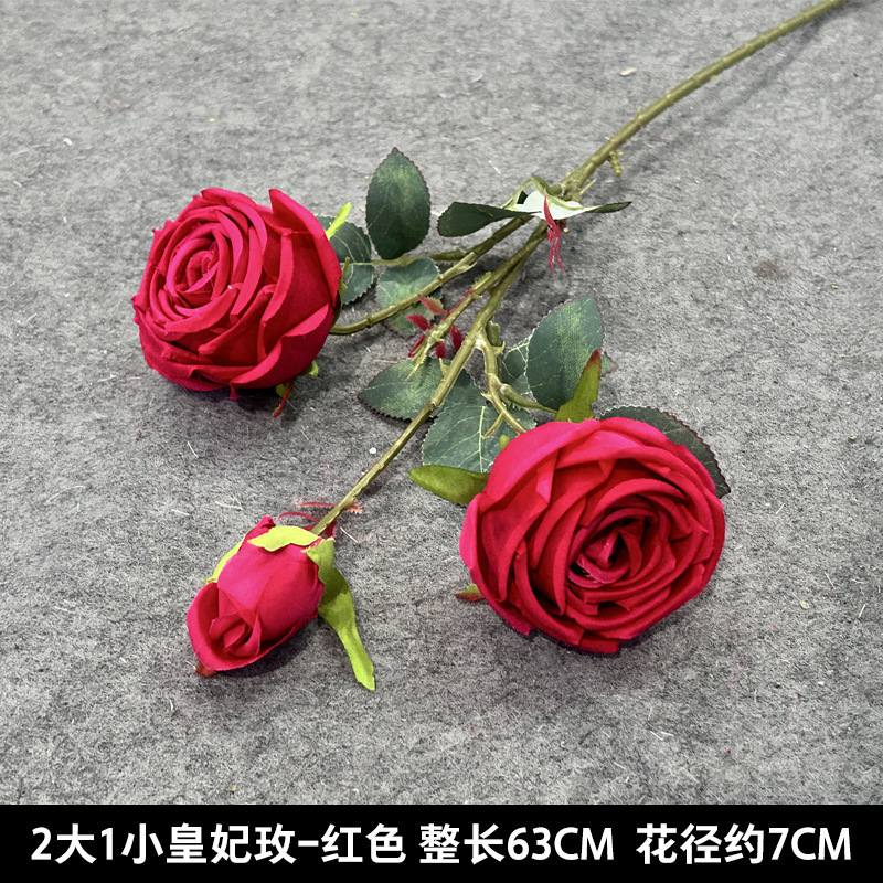红色仿真花婚礼婚庆场地场景布置道具仿真花束花艺装饰花假花批发|undefined