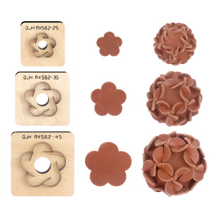 Petal Skin Hydrangea Knife Mold Cut-free Japanese Blade Cutting Leather DIY Tool Handmade Leather Art Pendant