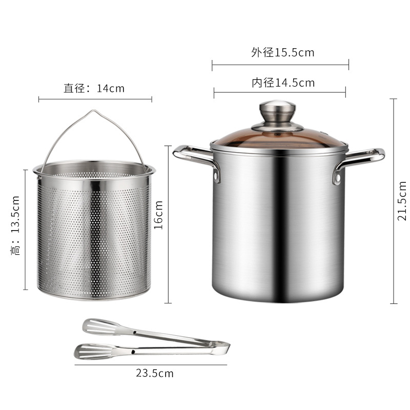 3.0L 더블 핸들 프라이어 바구니 뚜껑 클립