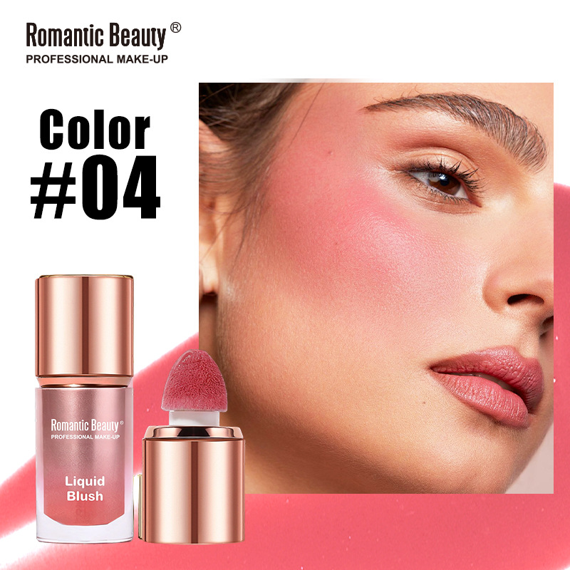 El blush líquido transfronterizo es un blush polivalente, un blush mate, un blush de color natural duradero.