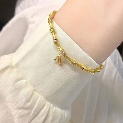 S925 Sterling Silver Bamboo Bracelet Retro Chinese style Light extravagance Simplicity Bamboo Ancient Bracelet Steadily high Hand string