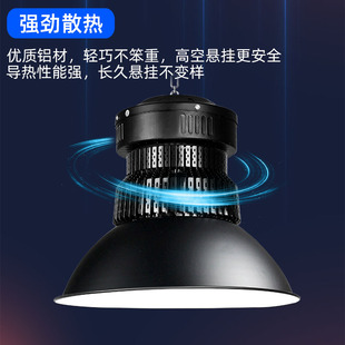 ♔ Shanghai Finned Led Industrial and Mining Lamp Industrial Factory Warehouse Lighting Factory Workshop Super Bright Ceiling Hanging