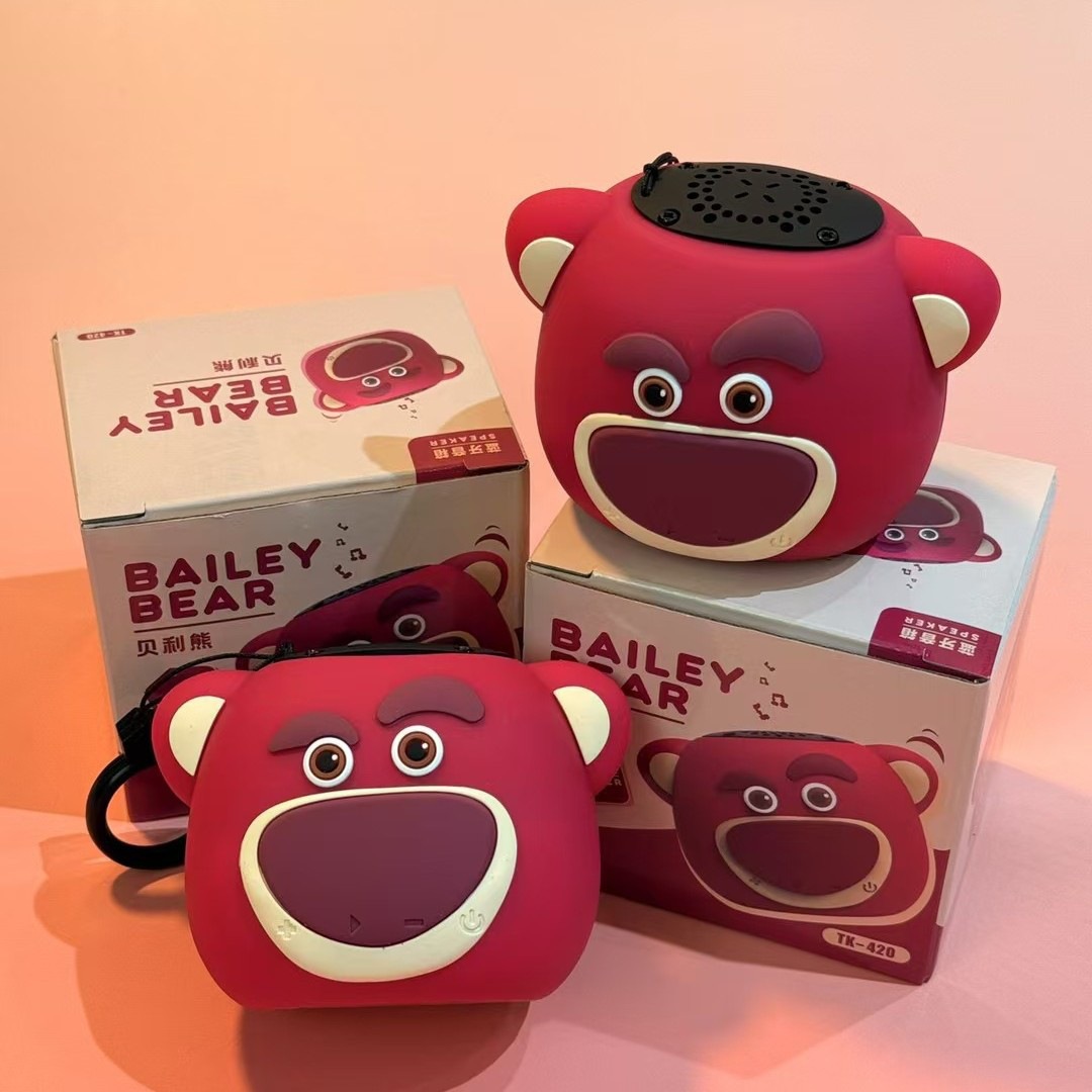Belley Bear Tk-420 Bluetooth Speaker Cute Cartoon Kidsren's Birthday Decoration Gift Portable Waterproof Mini Speaker