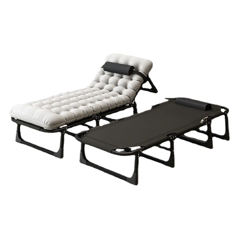 Directo de fábrica cama plegable siesta silla sola escolta simple oficina campamento cama al aire libre portátil reclinable