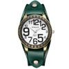 Retro bronze quartz dial, swiss watch, denim belt, decorations, simple and elegant design