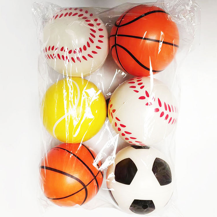 10 cm cmPU pelota fútbol niños juguetes tenis kindergarten burbuja de ventilación esponja descompresión baloncesto sandía mapa