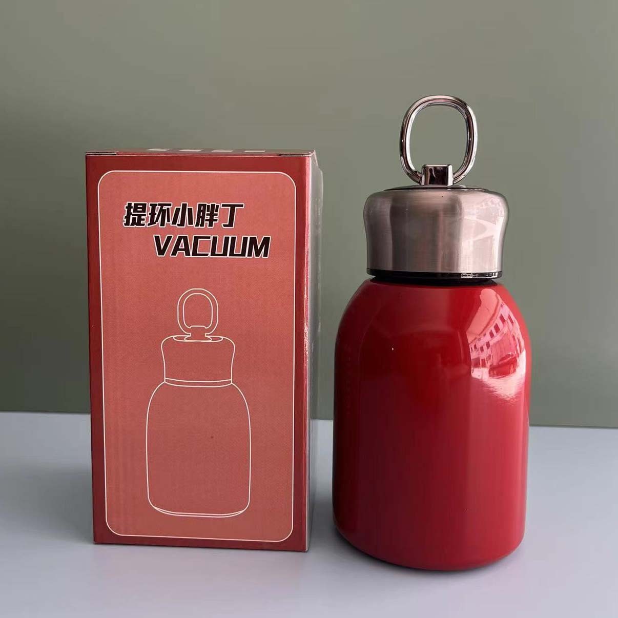 Mini termo de acero inoxidable 304, simple y compacto, taza de bolsillo para estudiantes, taza de agua para regalo de empresa, venta al por mayor