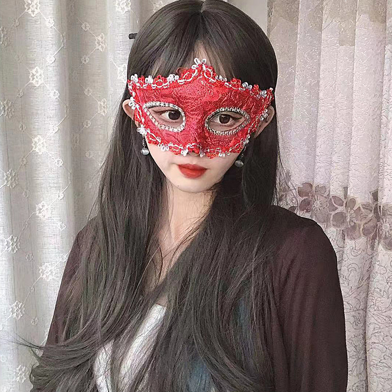 Masquerade Máscara de princesa de media cara Fiesta sexy COS Espectáculo de escenario Masquerade Pros de Halloween