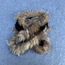 獭兔毛配狐狸毛围巾女银狐裘皮披肩大围脖秋冬红狐大气感皮草双面