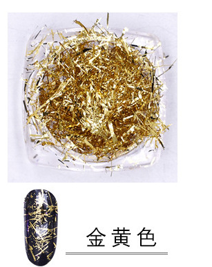 Manicura Nueva joyería oro y plata hoja de color de seda de uñas de oro y plata de seda espejo mágico Rosa tira de color desgaste de uñas manicura joyería