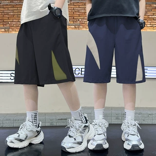 儿童裤子男童短裤2026夏季新款男童透气冰丝短裤中大童冰感透气裤