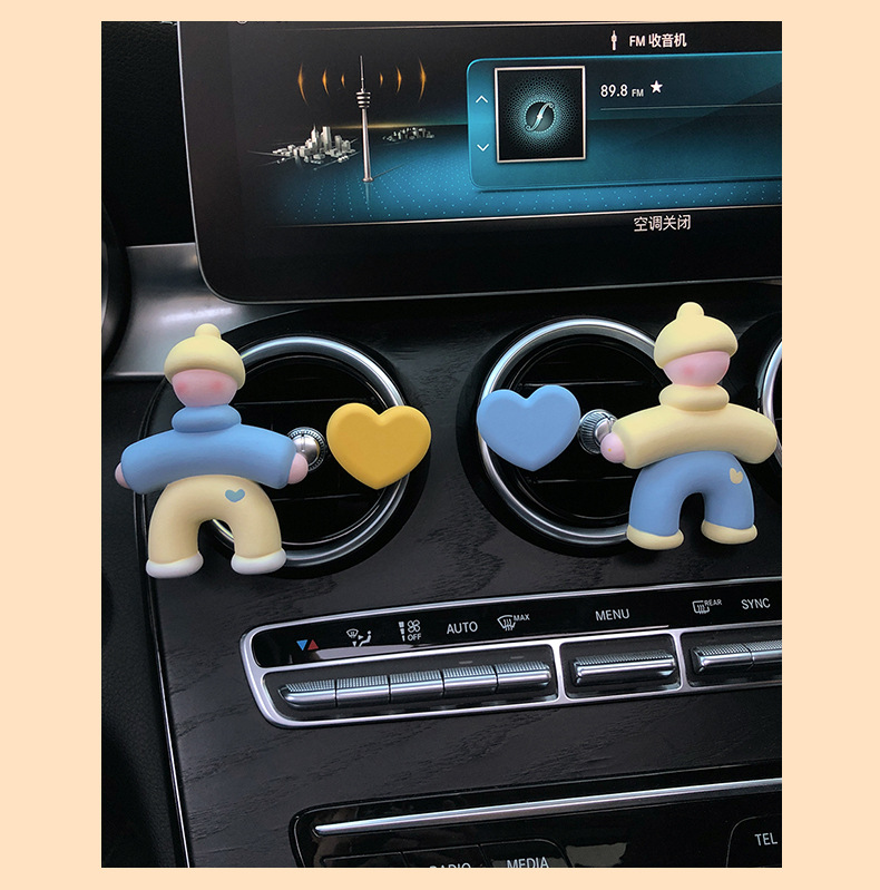 2025 New Villain Car Aromatherapy Car Perfume Air Vent Decoration Diffusing Stone Car Interior Ornament for Women