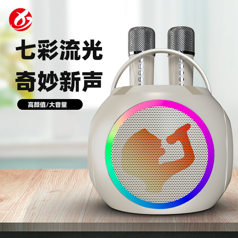 Cross-Border Family Wireless Speaker Combination Double Karaoke Outdoor Bluetooth Audio Integrated Microphone Wj-A932S Cross-Border Family Wireless Speaker Combination Double Karaoke Outdoor Bluetooth Audio Integrated Microphone Wj-A932S