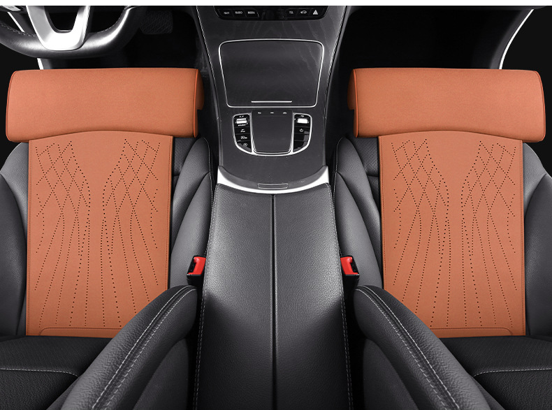 New car seat cushion memory foam leg support suede seat cushion leg support integrated main driving seat and passenger seat extended cushion