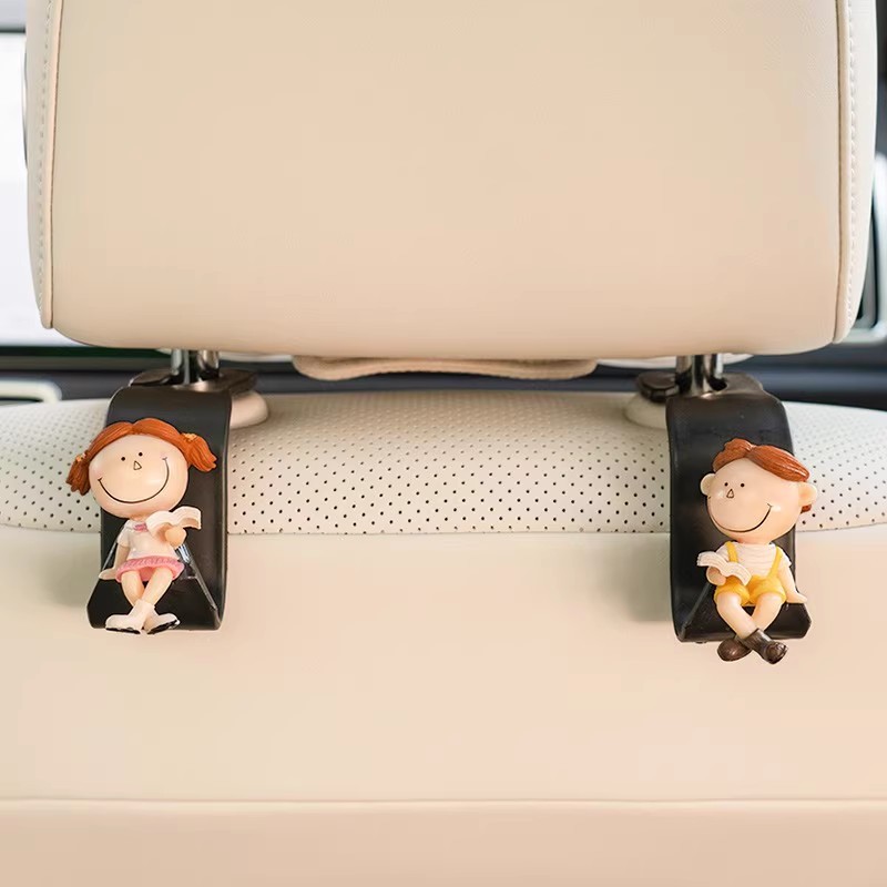 Adornos de coche, consola central, accesorios de pantalla de coche, decoración de monitor de computadora, pequeños adornos de coche, linda chica