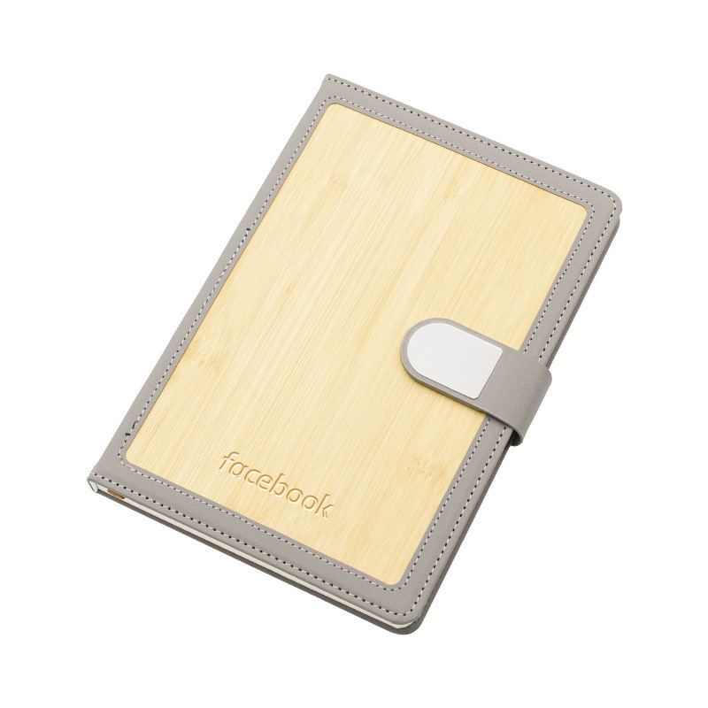 A5 cuaderno de cuero de bambú creativo puede DZ cuaderno de mano de alto valor cosmético texto de empalme libro transfronterizo al por mayor