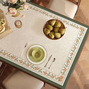 Leather Table Mat American Style Retro Atmosphere Wash-free Oil-proof Dining Table Mat Household Style Coffee Table Tablecloth