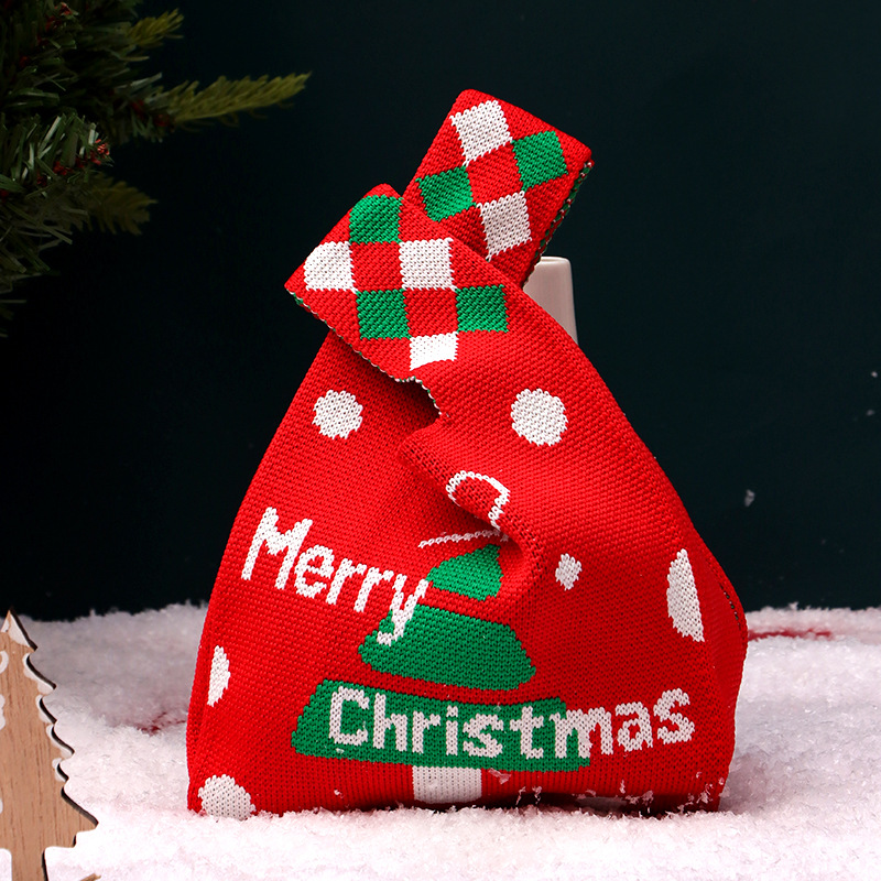 Bolsa de regalo de Navidad, sensación de alto nivel, paquete de regalo de Navidad pequeño, regalo de Nochebuena, bolsa de manzana