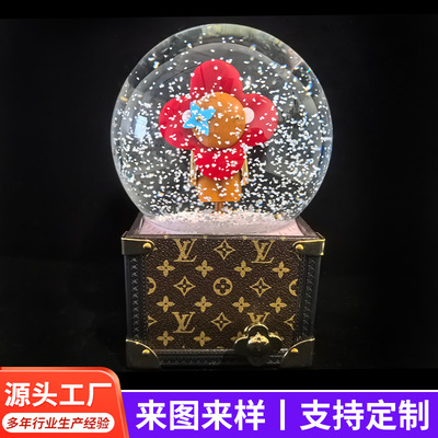 [创意礼品水晶球送女友闺蜜生日情人节圣诞节礼物日常送礼品]
