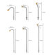Cross-border e-commerce car washing machine elbow stainless steel copper high pressure gun nozzle cleaning fan-shaped air conditioning cleaning curved gun rod factory