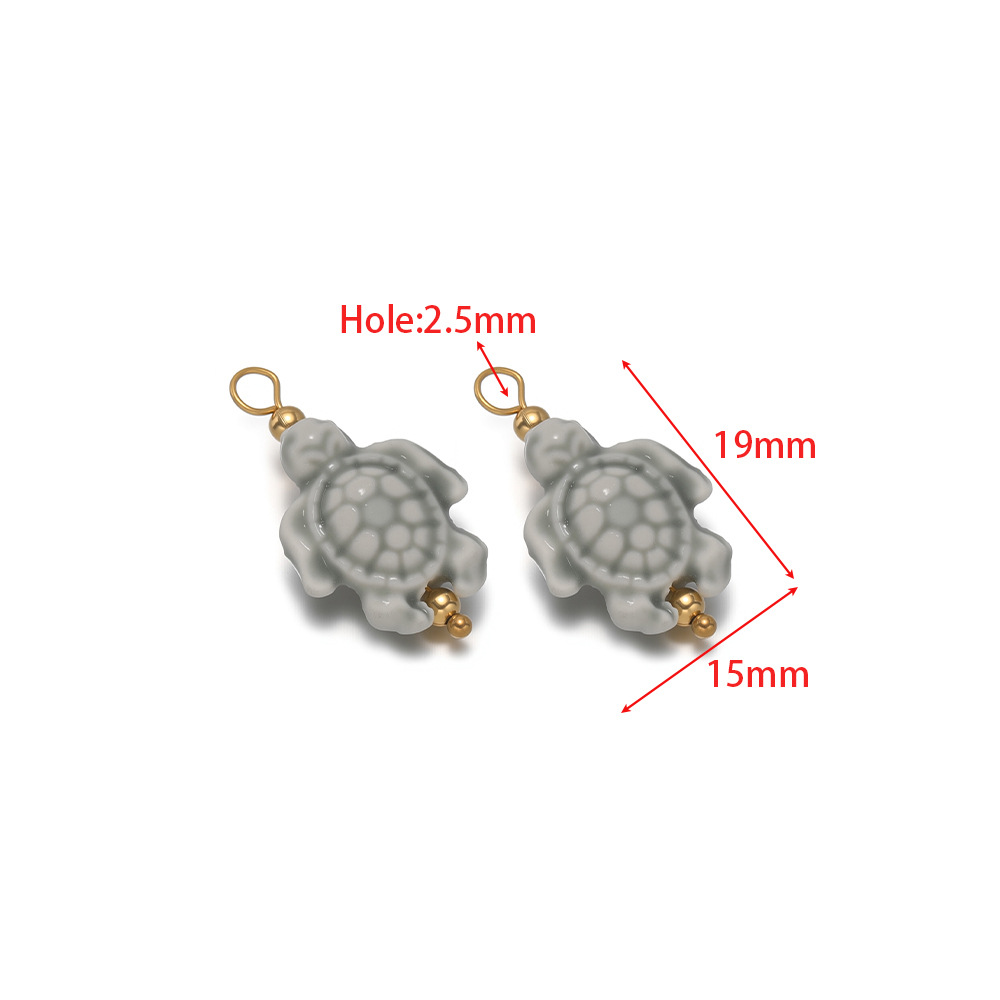 Colgante de cerámica pintado y colgante de mariposa paloma de la paz DIY collar versátil joyas de pulsera al por mayor