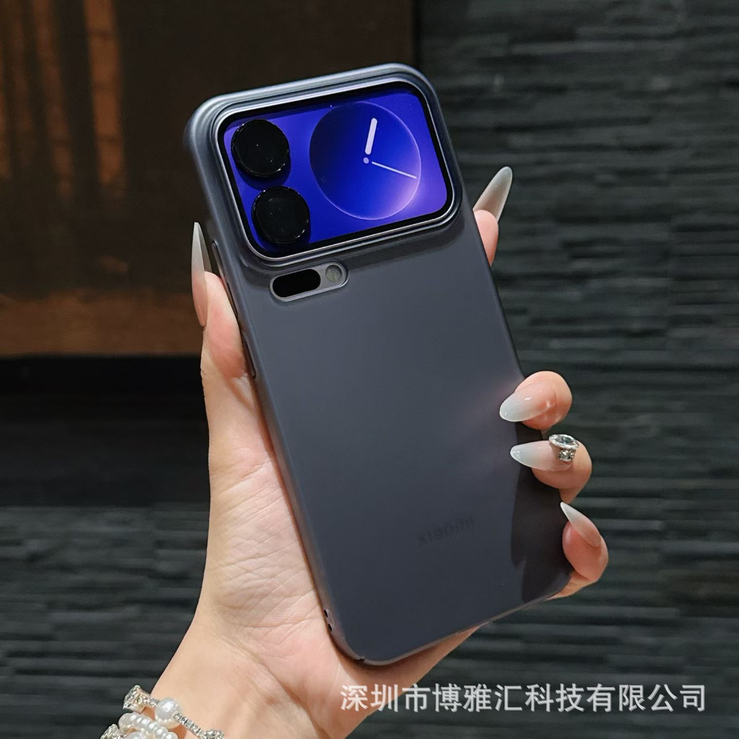 Aplicable para Xiaomi 17promax caja de teléfono celular niebla de hielo absorción Xiaomi 15pro caja de protección de lujo ligera a prueba de caídas image 5
