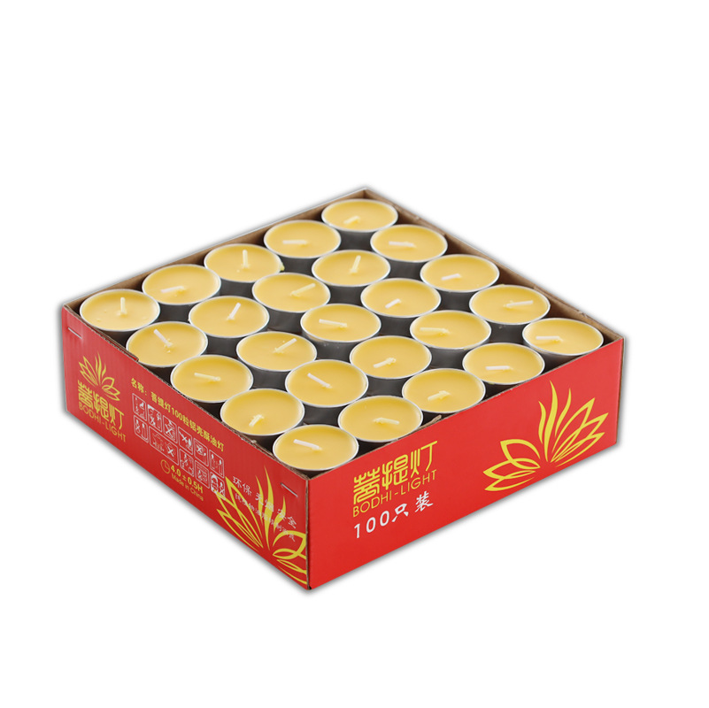 Vela 2-3-4-8 horas libre de humo vela hirviendo cocina hotel romántico cumpleaños aromaterapia lámpara de mantequilla redonda calefacción