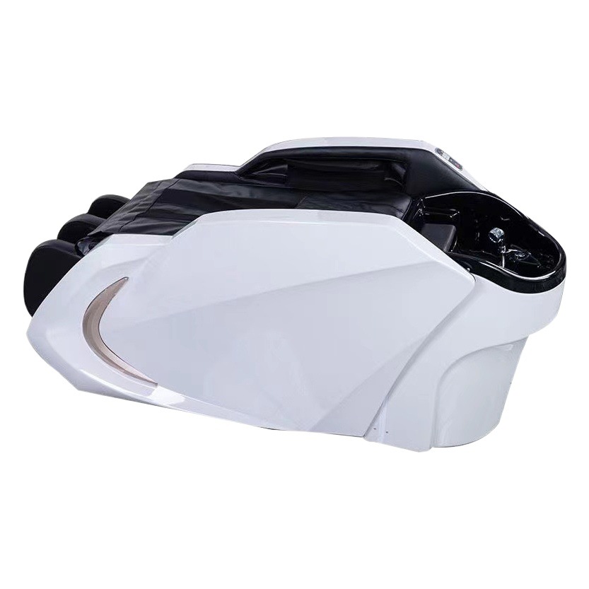 Cama de Champú Eléctrica para Masajes, Salón de Belleza, Cama de Champú Totalmente Automática, Máquina Multifuncional de Terapia Capilar con Circulación de Agua y Fumigación