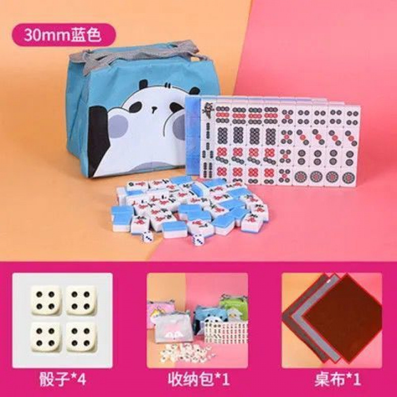 Mini mini mahjong doméstico portátil pequeño tarjeta mahjong dormitorio mini mahjong mini juego completo de tarjetas de mahjong en línea