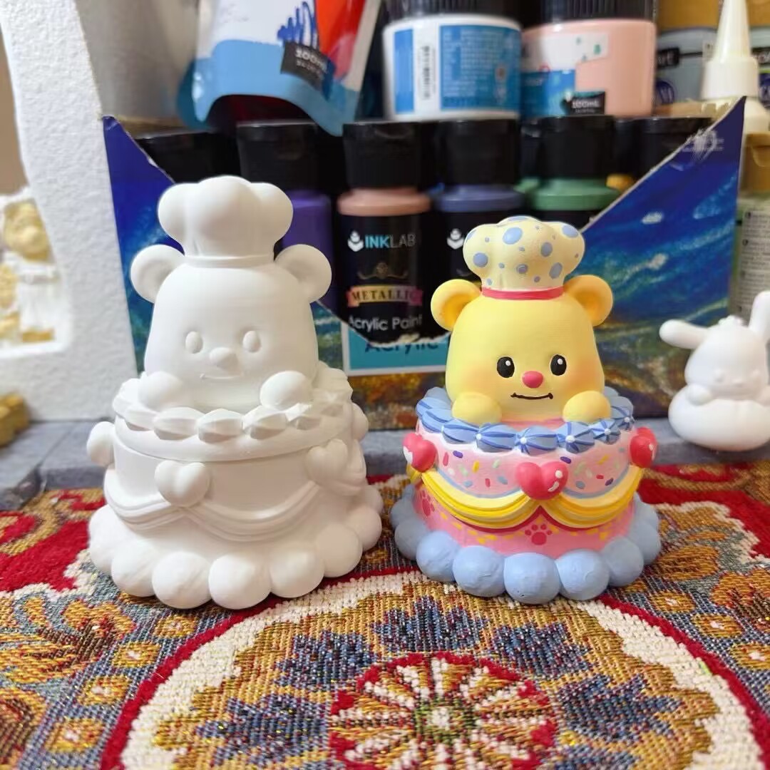 미디엄 버터베어 수납병 12cm 컬러링 세트 포함