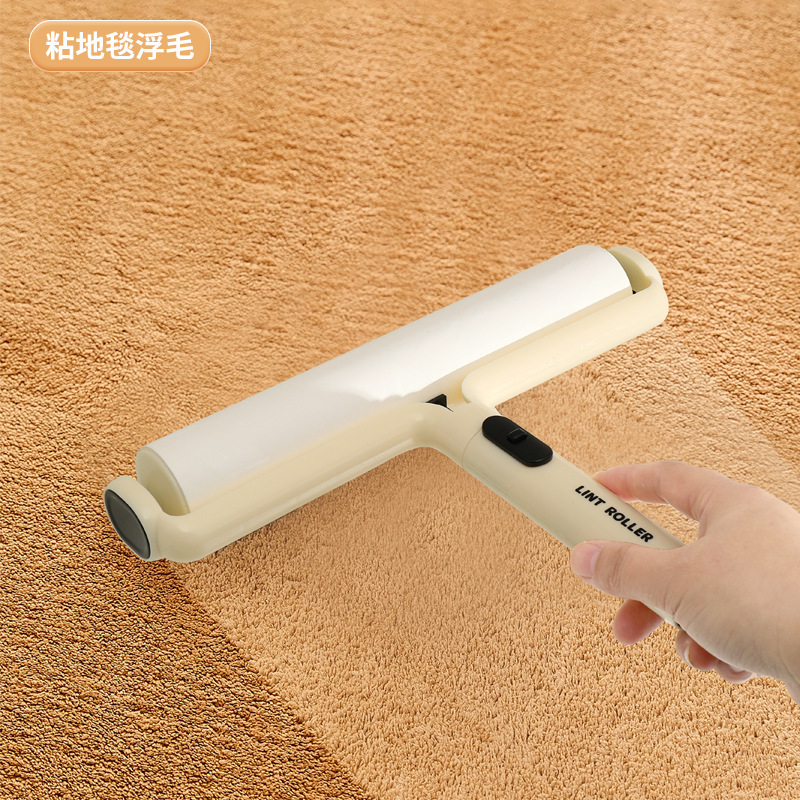 家用粘毛器滚筒滚刷粘毛卷纸悬挂式宠物替换纸可撕式黏去毛发神器