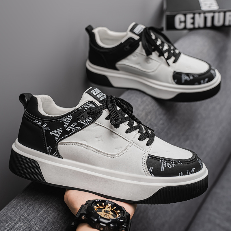 2026 zapatos casuales de hombre primavera nueva tendencia de moda universal skate hombre zapatos deportivos retrógrados de altura