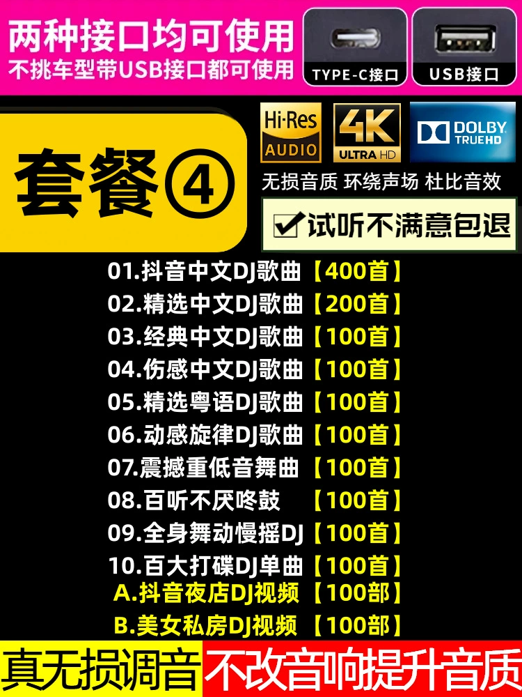 Car U disk songs 2025 new Douyin hot DJ Chinese lossless MP3 classic music U disk others
