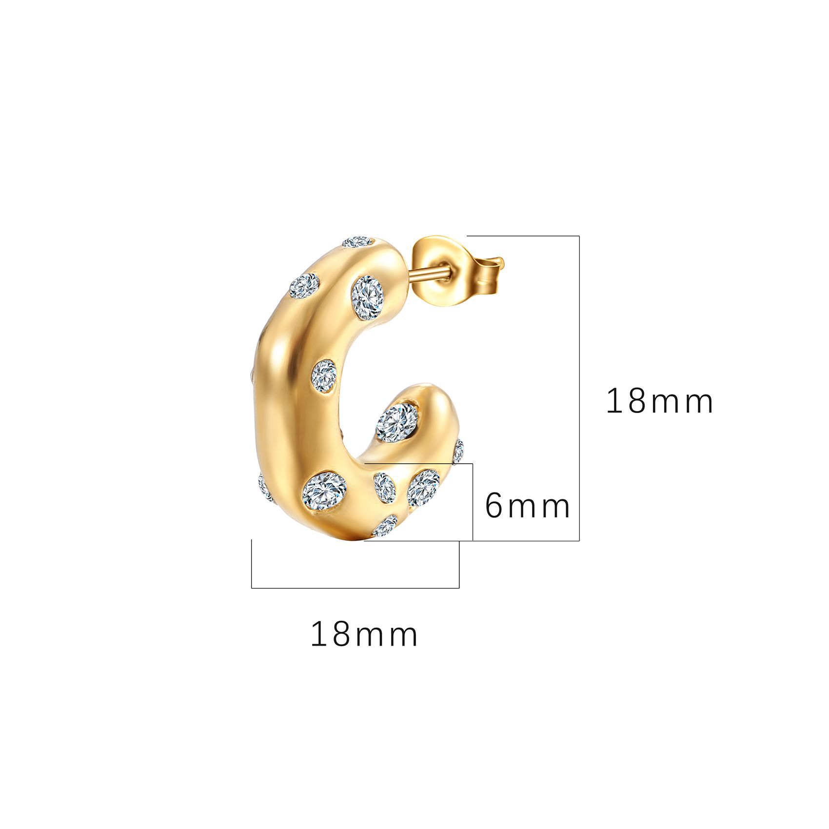 Designer Style Personalized Style Earrings Pleated Rib Twisted Thread Earrings Earrings_voghion.com