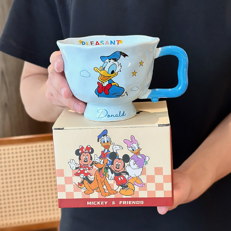 Mickey Mouse para niños tazas de agua casera tazas de desayuno de cerámica tazas lindas tazas de café de oficina dormitorio