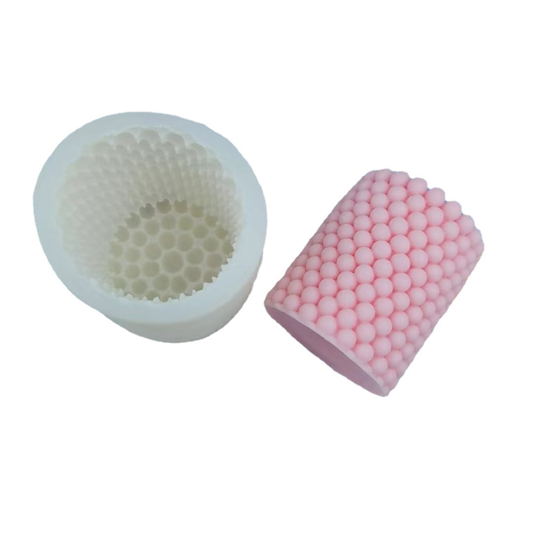 DIY silicone mold geometric cylindrical series Candle aromatherapy ball/cylindrical handmade soap ornaments cake grinder
