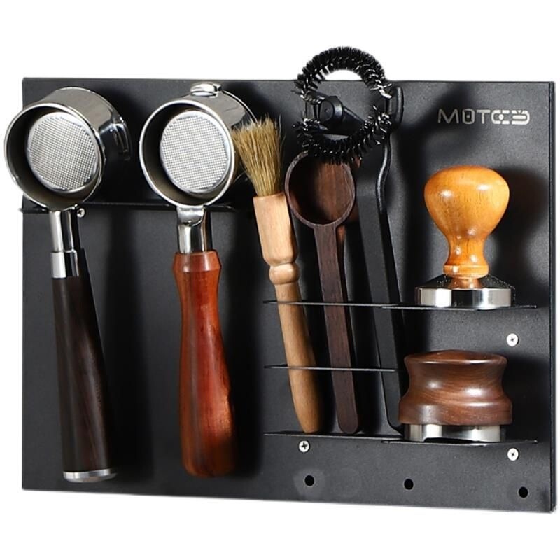 Coffee handle storage rack, multifunctional coffee equipment organizer, bar tool organizer and hanger, universal for 51/58mm Coffee handle storage rack, multifunctional coffee equipment organizer, bar tool organizer and hanger, universal for 51/58mm