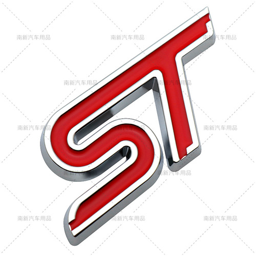ST car sticker modified ST car sticker suitable for new Mondeo Focus Fiesta metal rear sticker side sticker