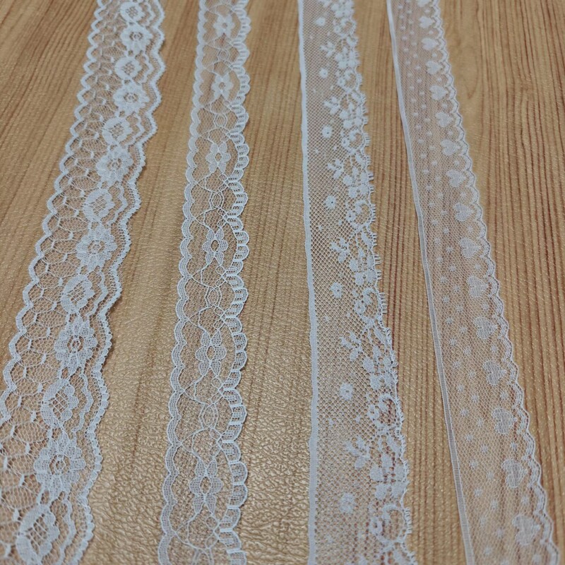 Popular Non-Elastic Nylon Lace Cut Out Skirt Women's DIY Handmade Shoes Cuffs and Collar Wholesale Ready Stock