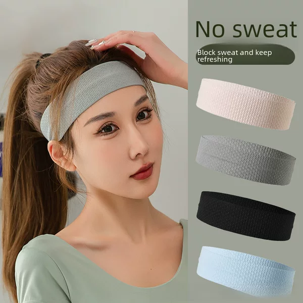 Sports Hair Belt Sweat Guide Belt Men's and Women's Fashion Running Fitness Yoga Sweat-absorbent Tape Headband Embroidered Headband Hair Belt