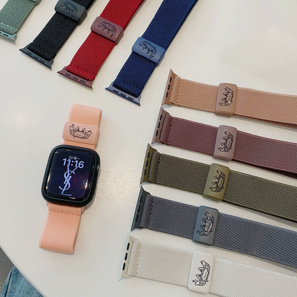 Graffiti сплетенный магнитный ремешок для ремешка Apple Watch s10 Apple Watch9 Nylon iwatch87se