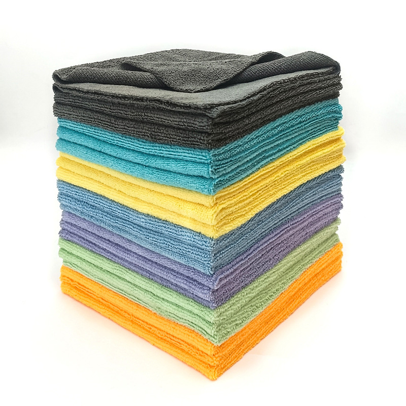 Polishing Tools Waxed Cloth Crystal Plated Towel 300gsm Hot Trimming Car Wash Towel Car Wash Towel Microfiber Square Towel