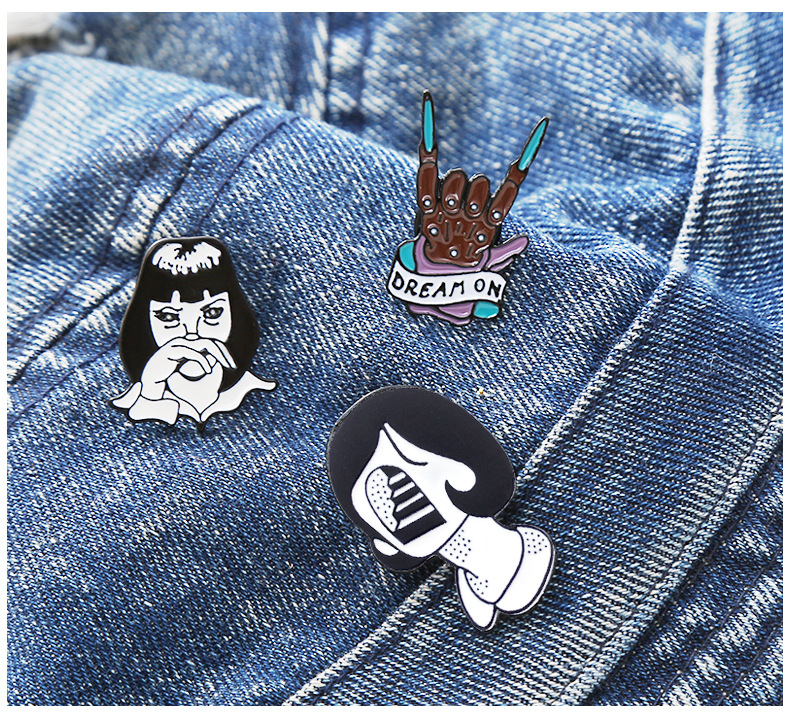 Brooches Classification Fashion Pin Cartoon Character Alloy Enamel Unisex Brooches