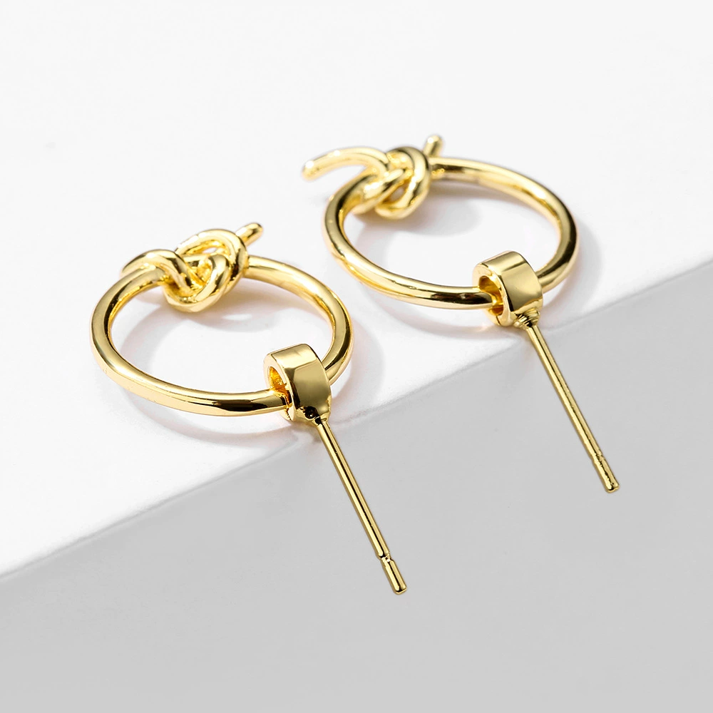 Creative copper brand earrings, accessory, European style