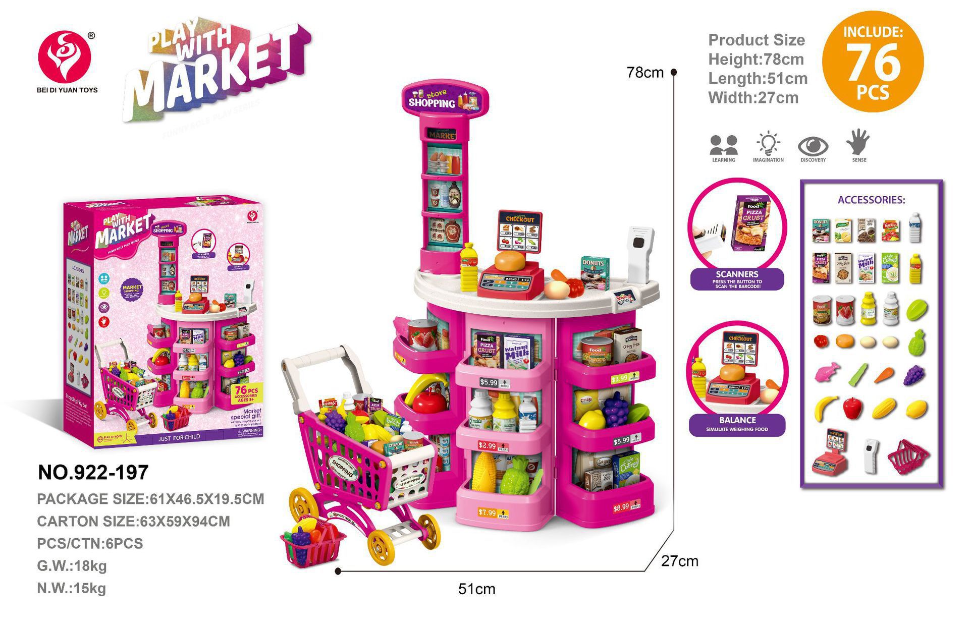 Transfronterizos niños simulación supermercado mesa de compras escanear caja registradora supermercado carro de compras mesa de venta juguetes de supermercado