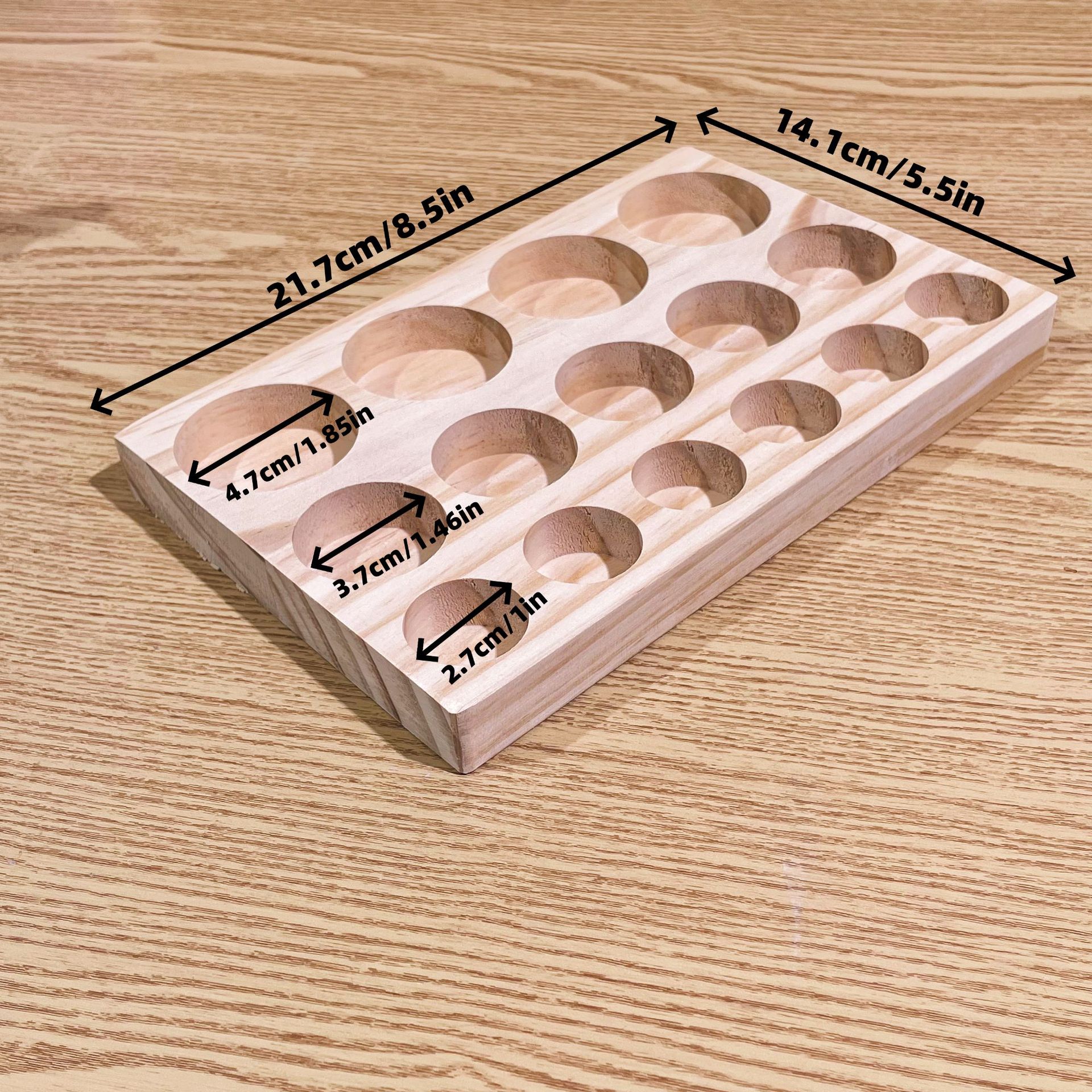 Una capa de 15 casillas (adecuada para 5 - 100 ml)