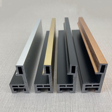 仿铝合金画框条表面拉丝pvc晶瓷画镜框广告证书装饰拼接外框条