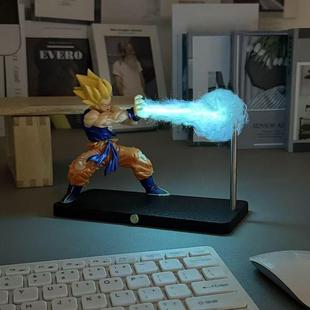 Dragon Ball Figure Turtle School Ki Blast Goku Night Light Magnetic Levitation Magnetic Lamp Atmosphere Night Light Ornament