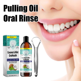 Eelhoe Oral Coconut Oil Mouthwash Removes Teeth Stains, Beautifies Teeth, Freshens Breath, Cleans Oral Care and Cares for Gums